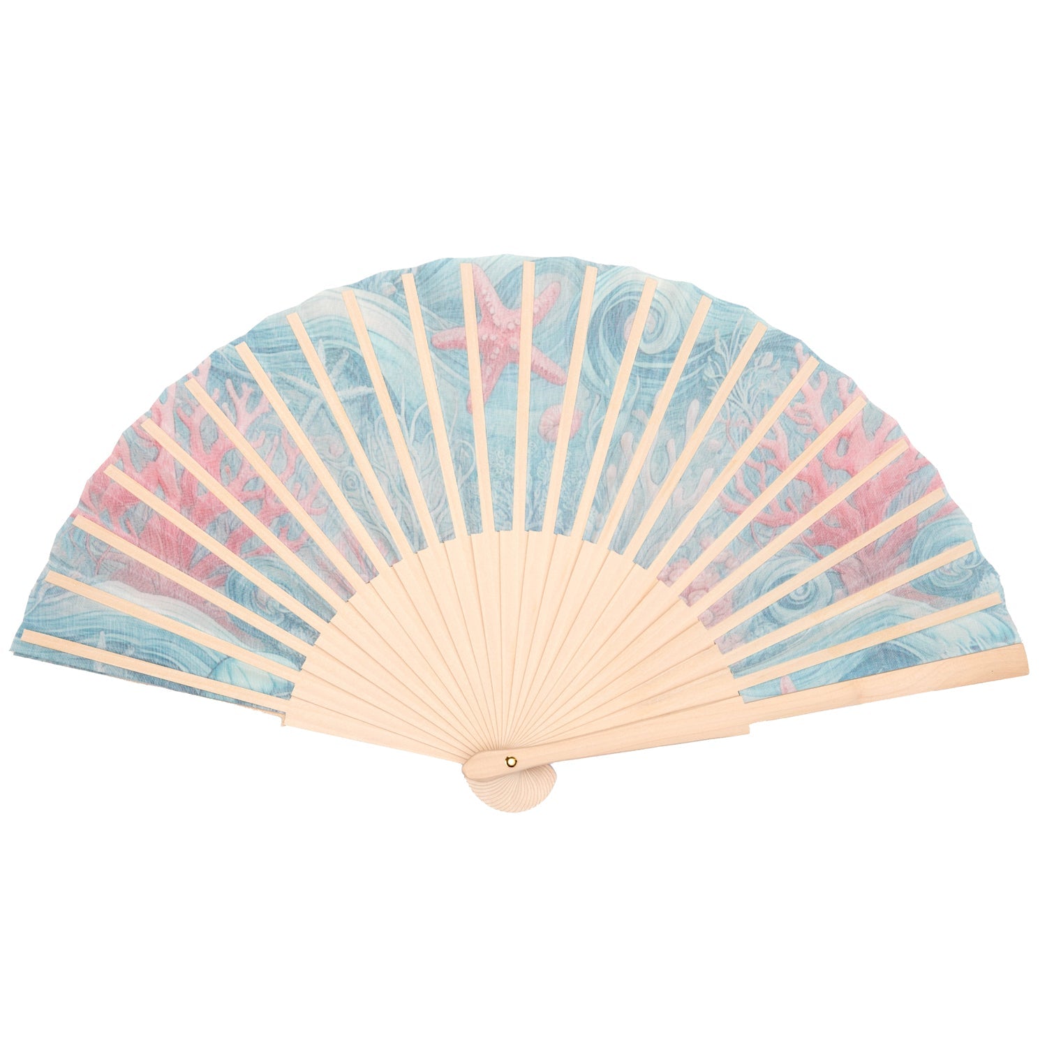 Coral Reef Hand Fan