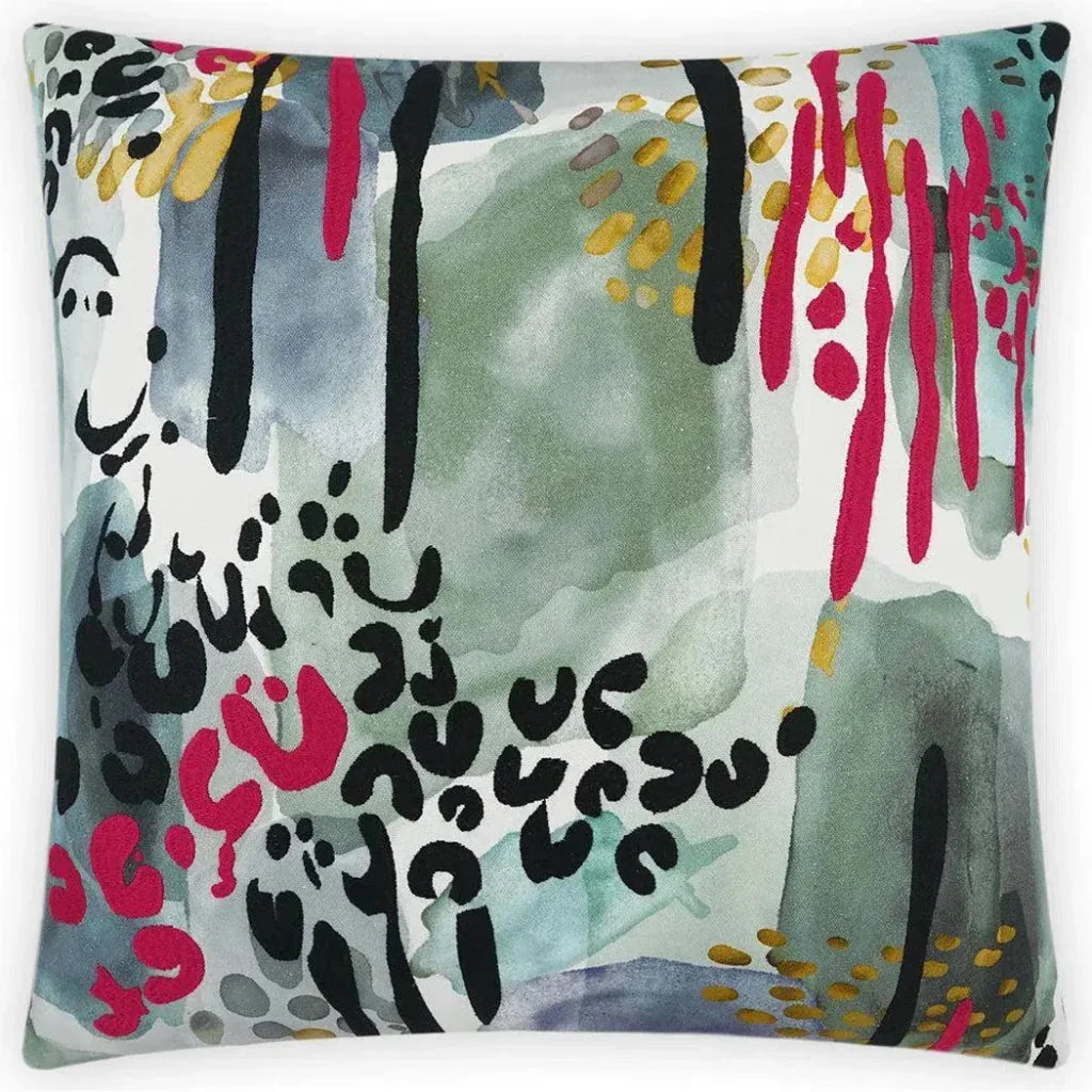 Fauve Oasis Multi Color Throw Pillow With Insert