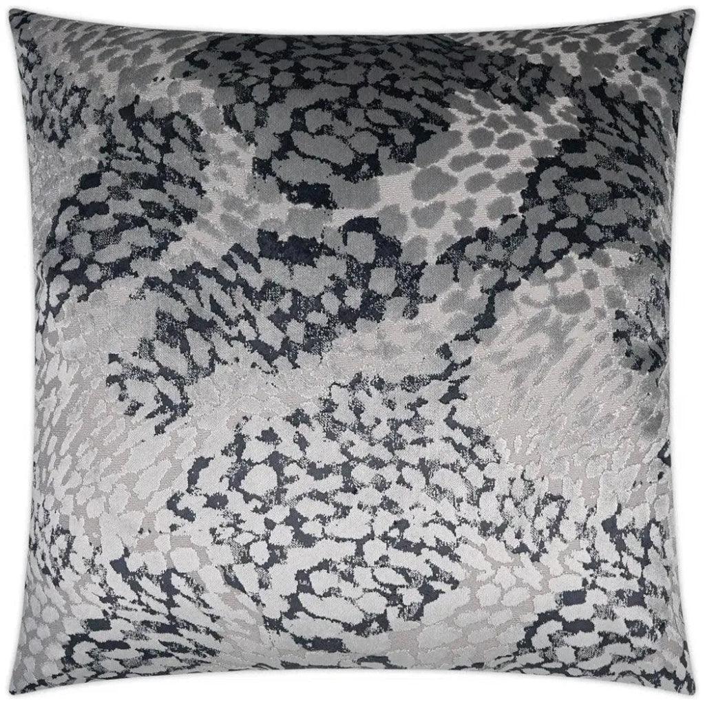 Flirty Pewter Grey Throw Pillow With Insert