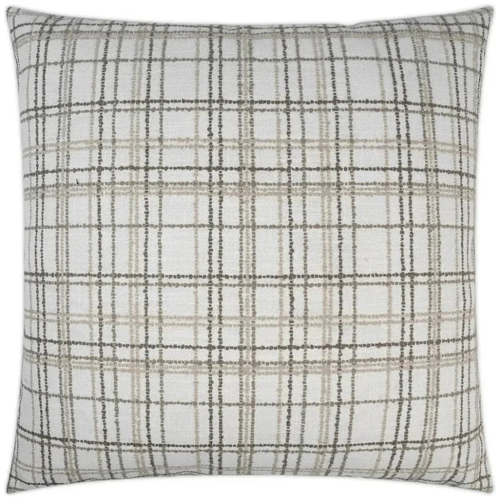Foothills Ash Grey Throw Pillow With Insert