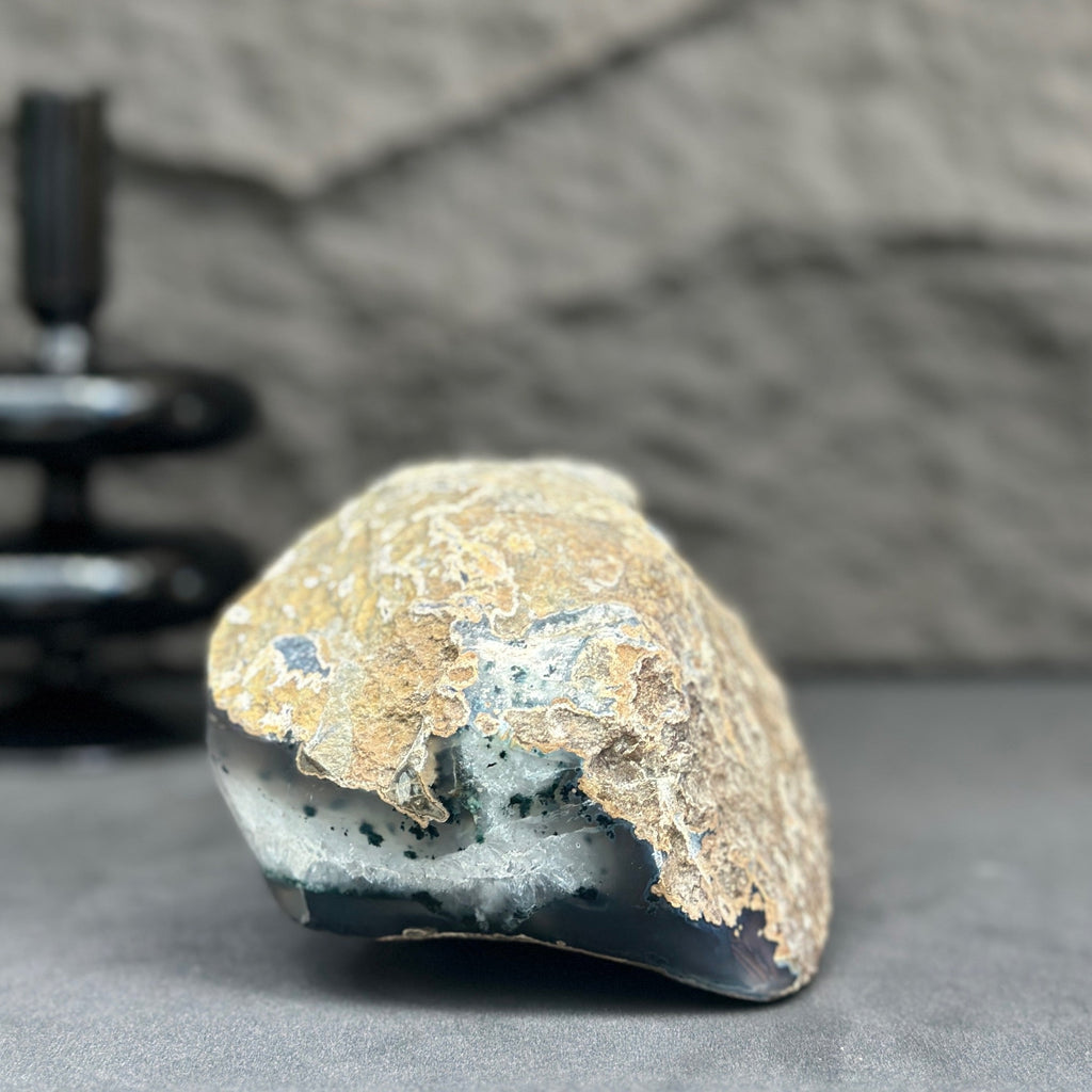 Uruguayan Amethyst & Agate Crystal Geode