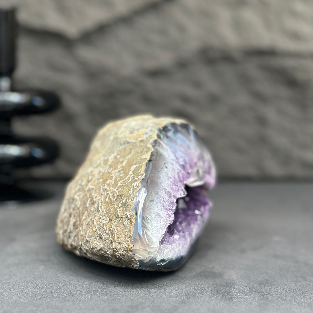 Uruguayan Amethyst & Agate Crystal Geode