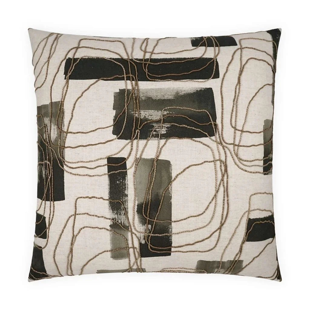 Freeform Handmade Cotton Throw Pillow