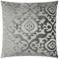 Fretwork Grey Throw Pillow With Insert