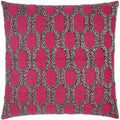 Fringed Fuchsia Red Throw Pillow With Insert