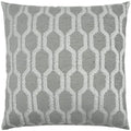 Fringed Platinum Grey Throw Pillow Insert