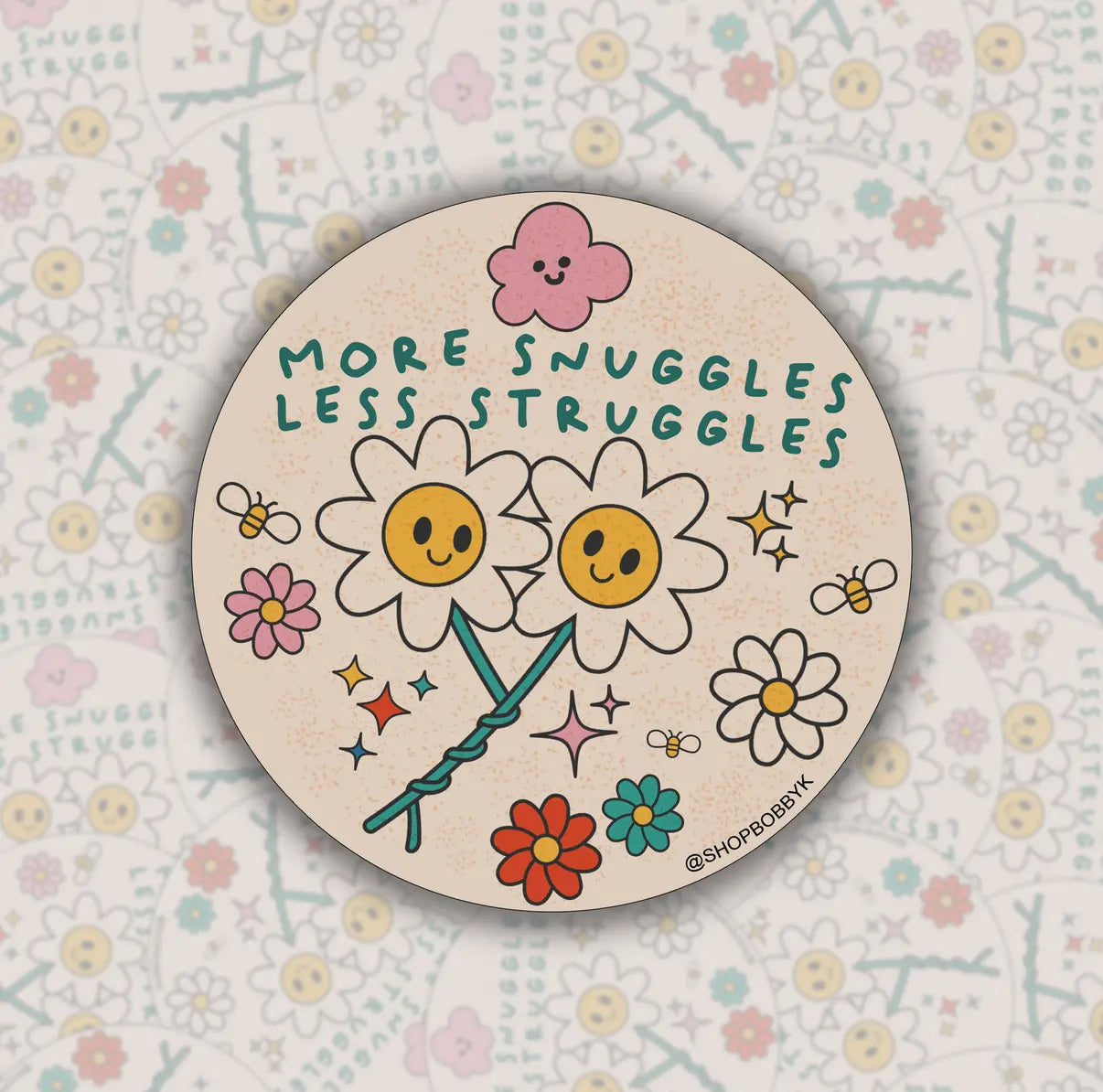 More Snuggles Less Struggles Sticker