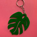Monstera Leaf Keychain