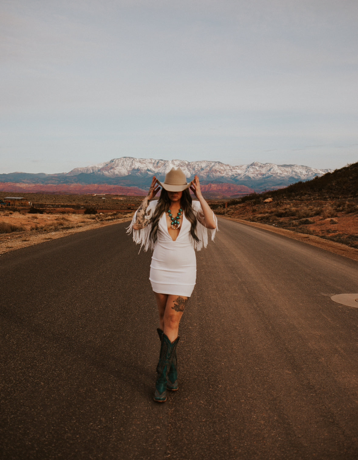 Dallas' Fringe - Mini Dress
