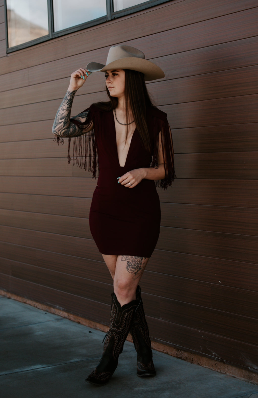 Dallas' Fringe - Mini Dress
