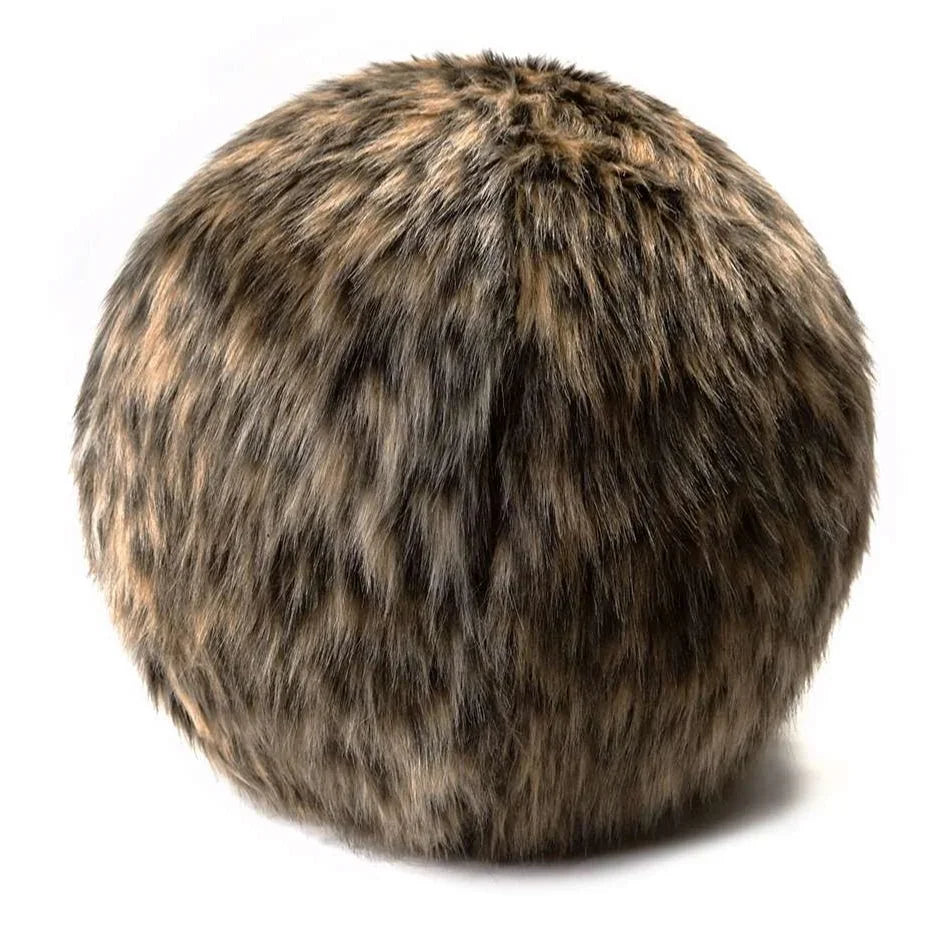 Fur Ball Handmade Throw Pillow