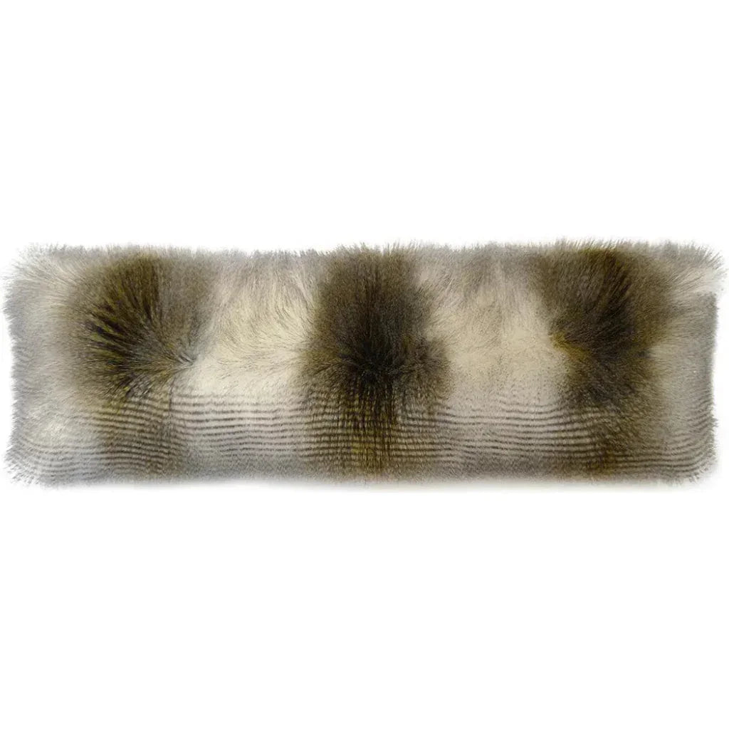 Fur Bolster Alaskan Hawk Brown Throw Pillow Insert