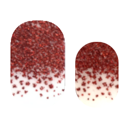 Glitter Ombre Red