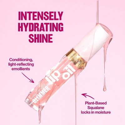 Revlon Super Lustrous Glimmer Lip Oil Moisturizing 004 Gone Rose 0.13 fl oz - New