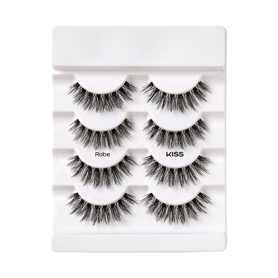 KISS Products Lash Couture 3D Volume False Eyelashes Robe 4ct - New