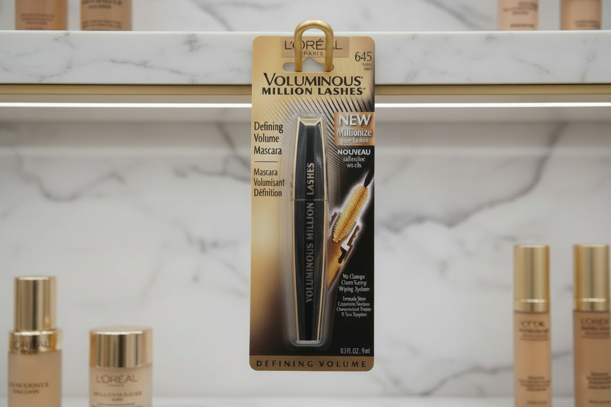 L'Oreal Paris Voluminous Million Lashes Mascara 645 Black 0.3 fl oz - Imperfect Box