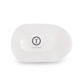 TELETIES Medium Flat Round Hair Clip Coconut White - New