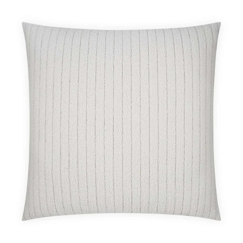 Garamond Handmade White Cotton Throw Pillow