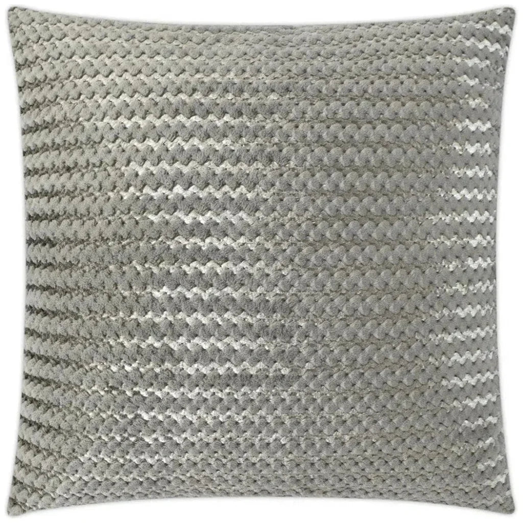 Gene Fur Grey Grey Throw Pillow With Insert