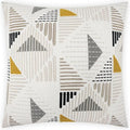 Geoscape White Throw Pillow With Insert