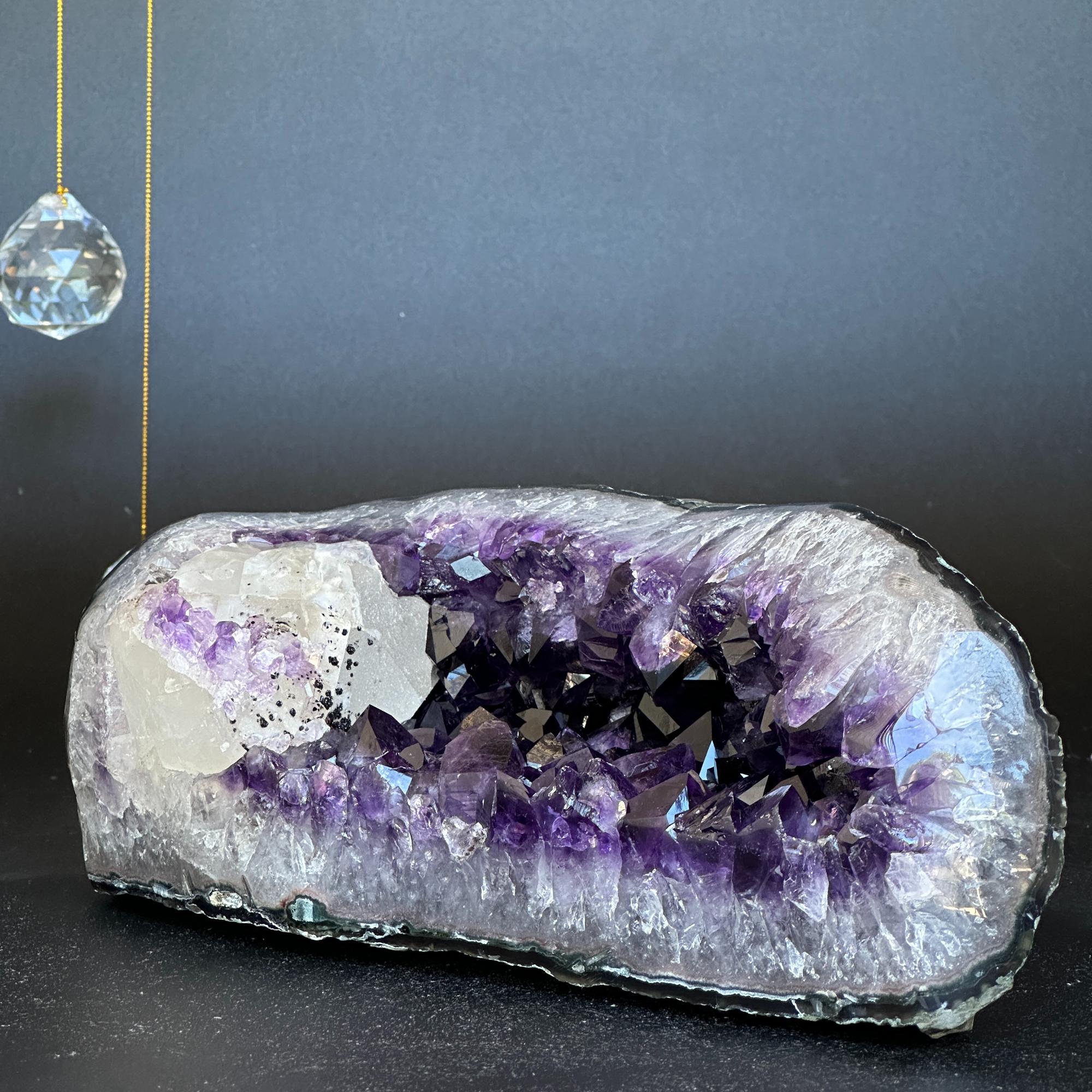 Giant Purple Amethyst Geode Crystal