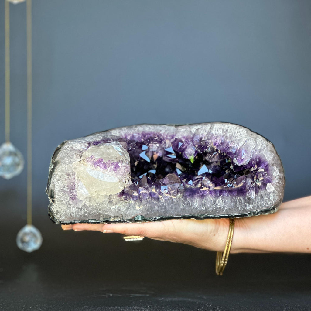 Giant Purple Amethyst Geode Crystal