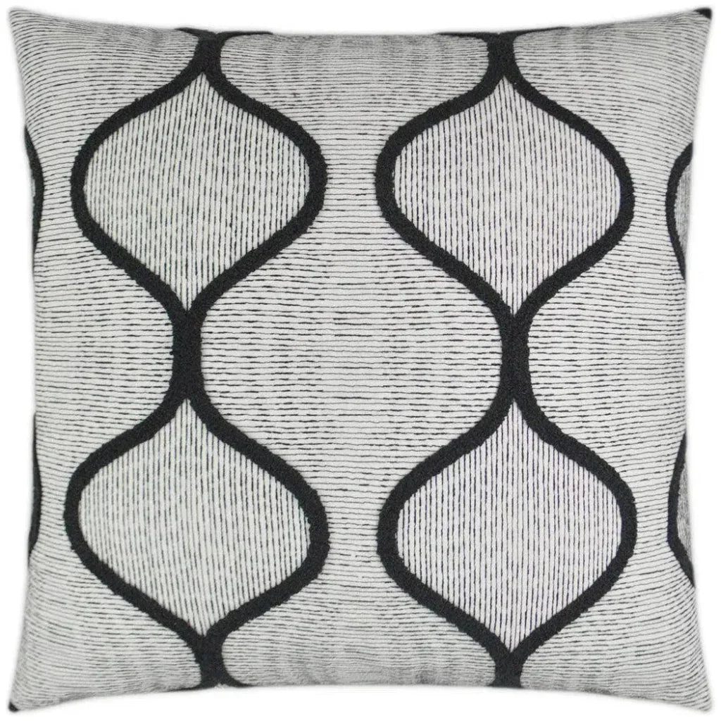 Gradient Black Throw Pillow With Insert