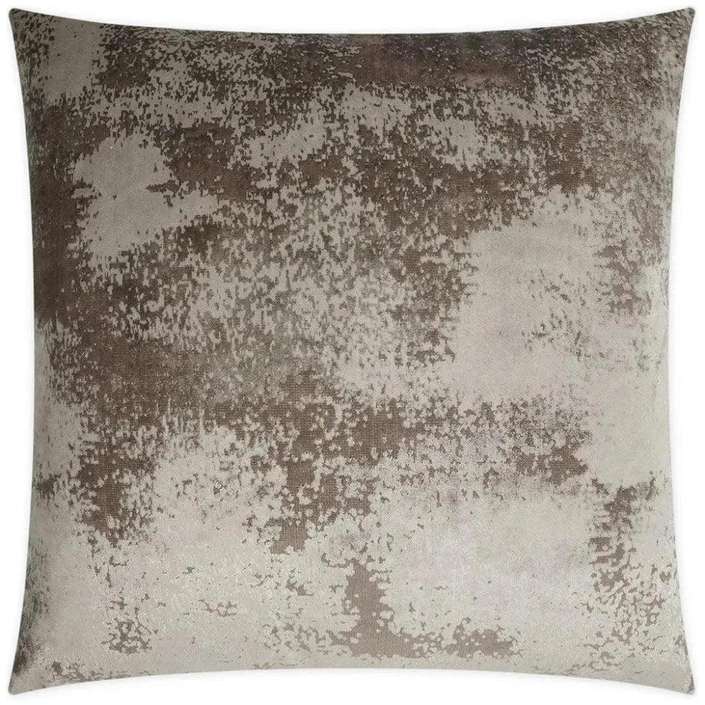 Grated Taupe Throw Pillow With Insert