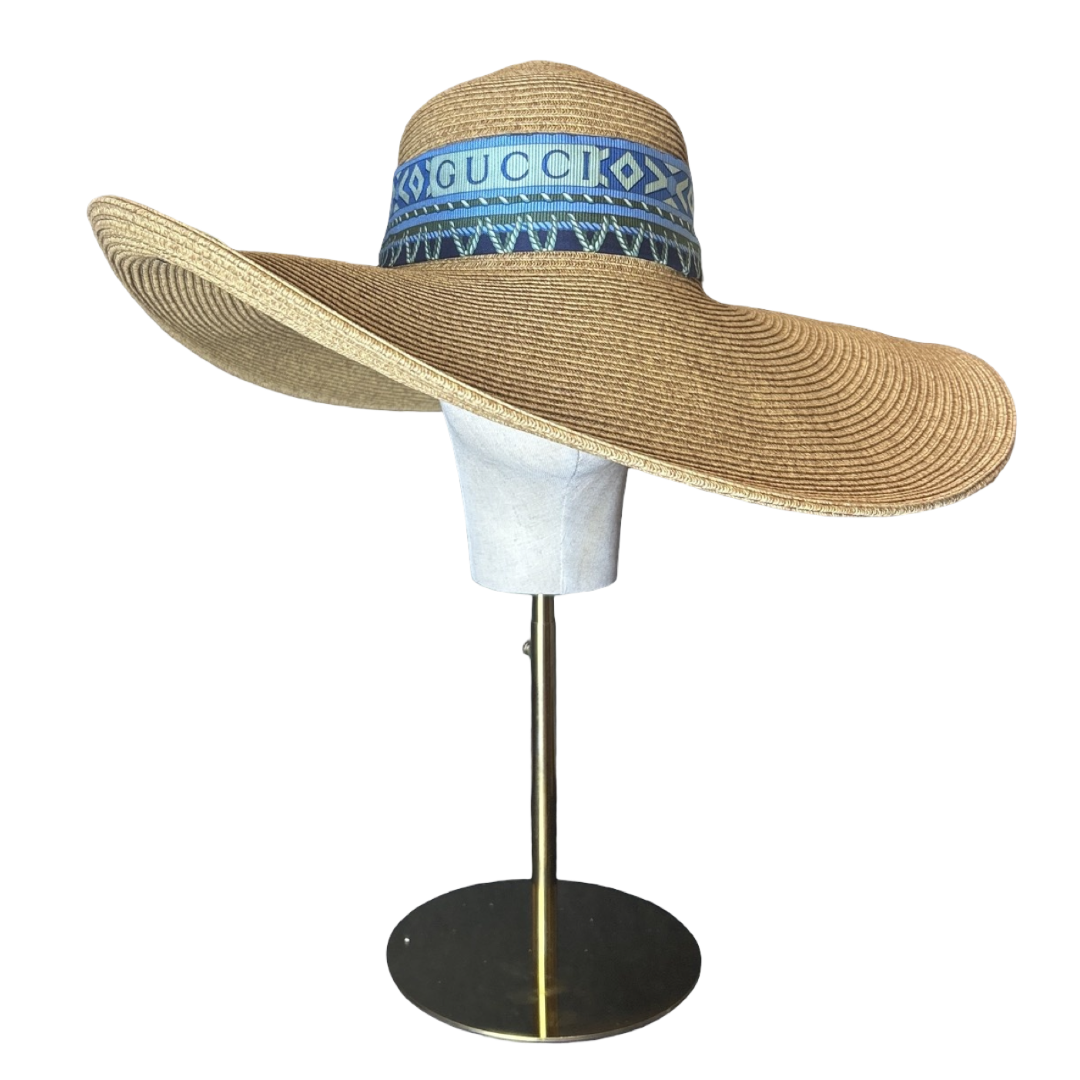 Fringe Harness Logo Perfect Straw Sun Hat