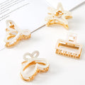 4PCS - Starfish Butterfly Shape Mini Hair Claw Clip Set