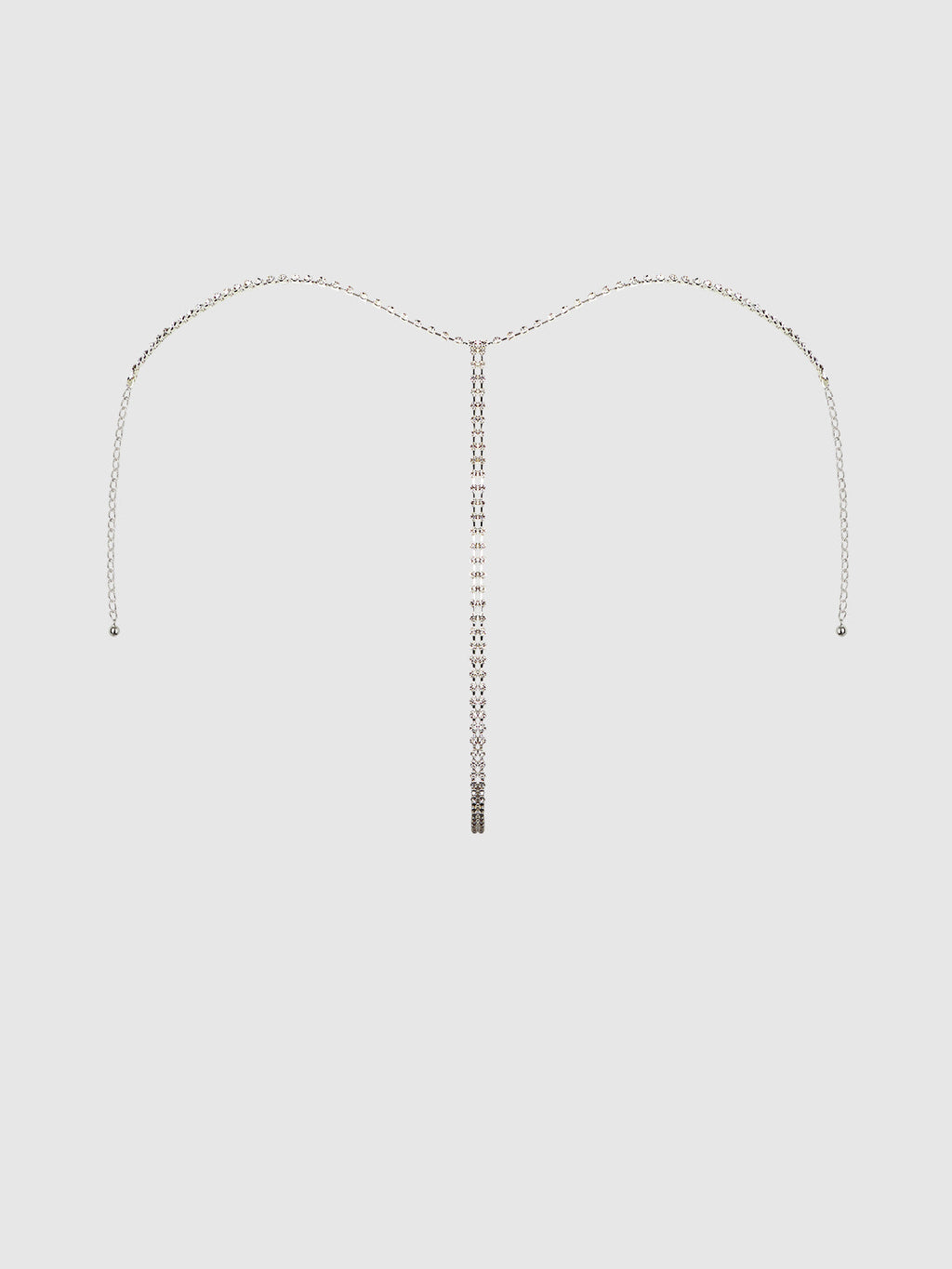 CHAINMAIL RHINESTONE THONG