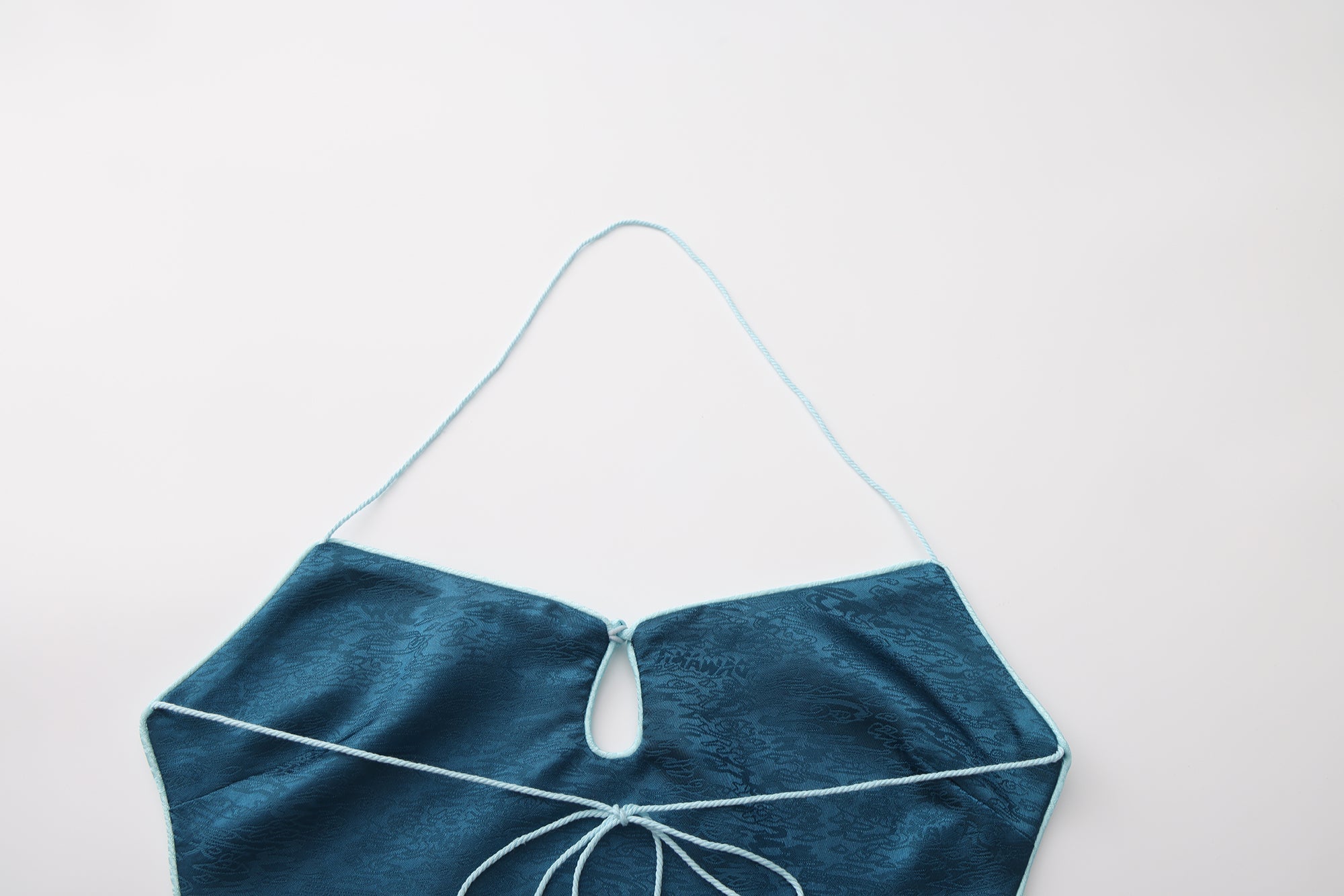 Dong Cropped Reversible Apron Top Jade Blue
