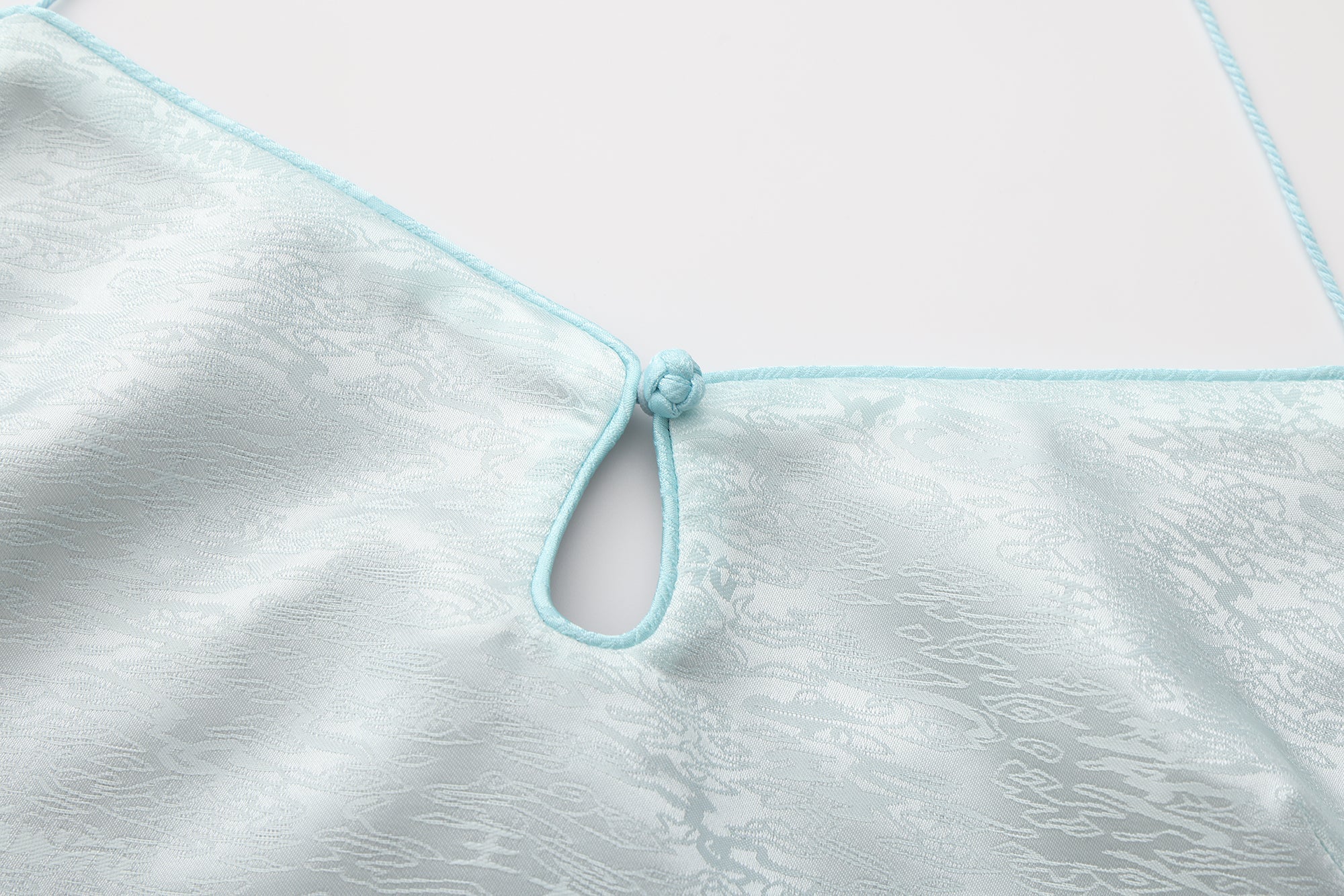 Dong Cropped Reversible Apron Top Jade Blue