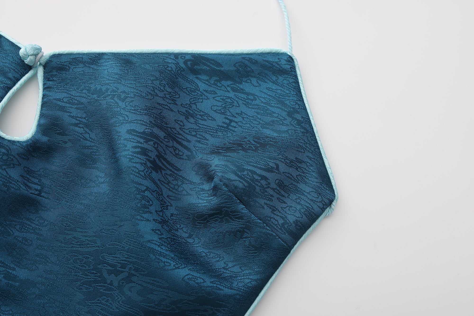 Dong Cropped Reversible Apron Top Jade Blue