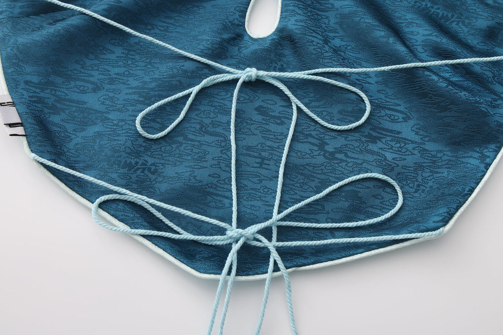 Dong Cropped Reversible Apron Top Elixir Blue