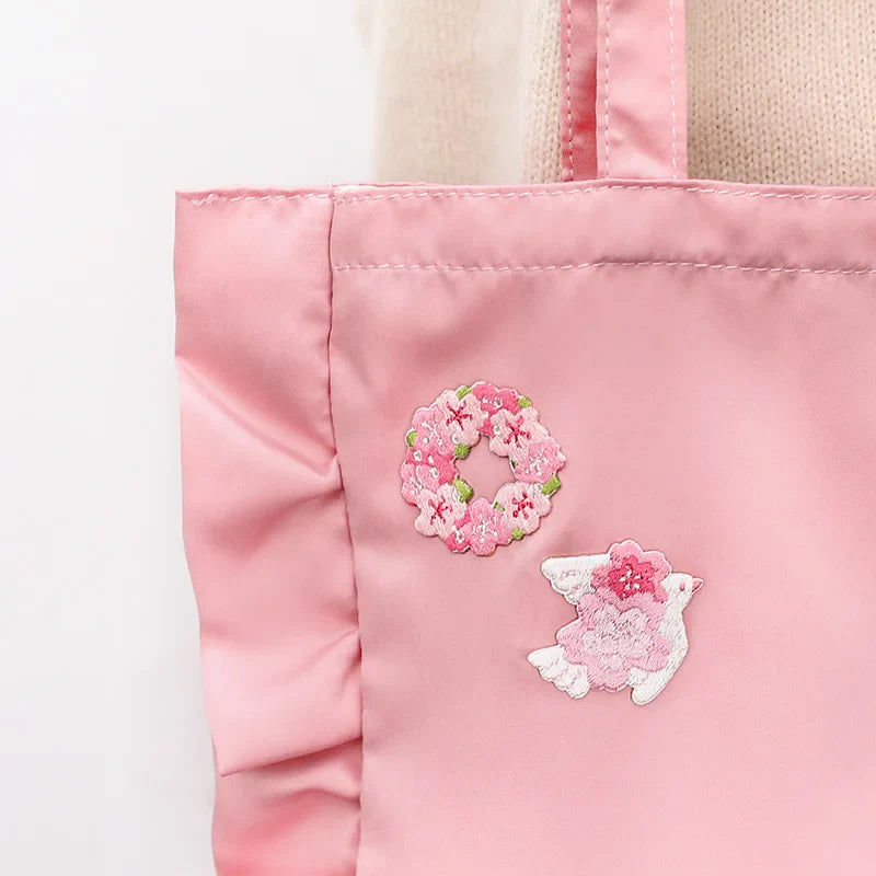Kawaii Cherry Blossom Iron On Embroidery Patches