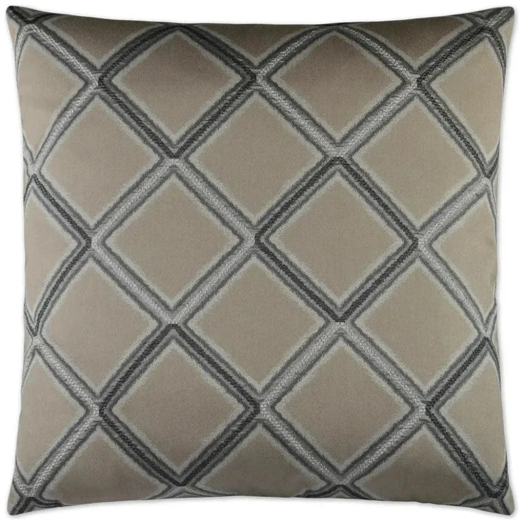Hekla Granite Brown Throw Pillow With Insert