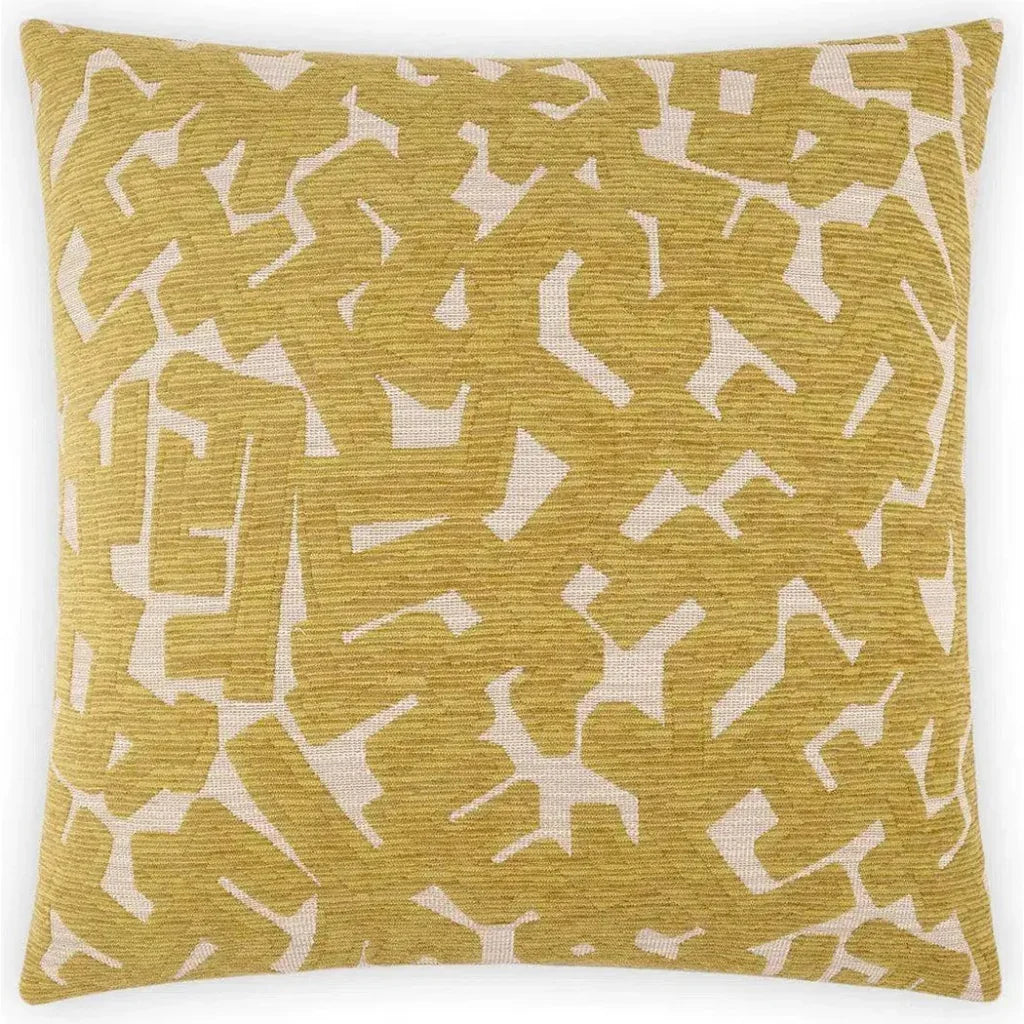 Hero Dijon Yellow Throw Pillow With Insert