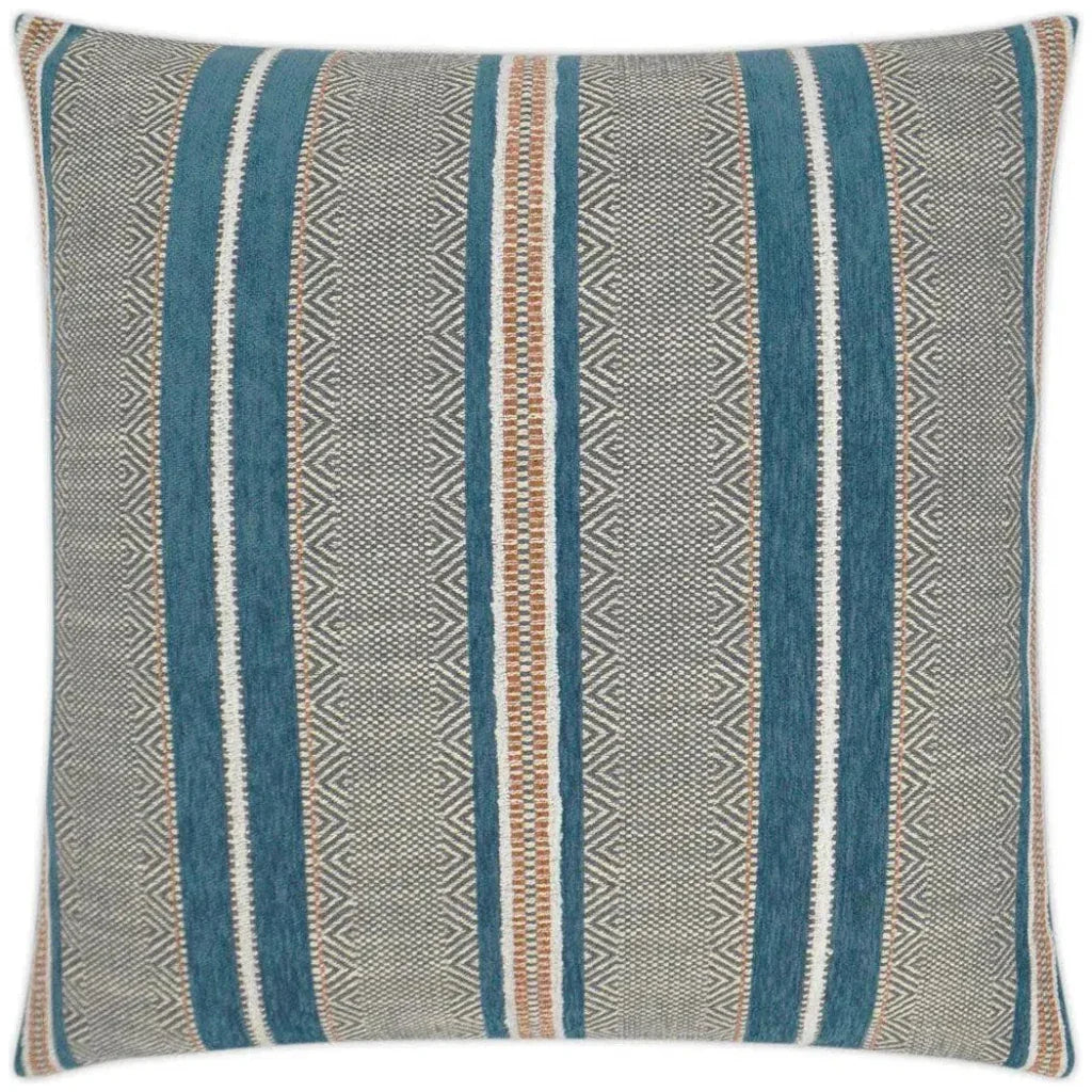 Highland Lake Blue Throw Pillow With Insert