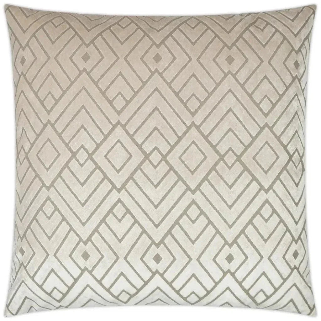 Hipster Ecru Brown Throw Pillow With Insert