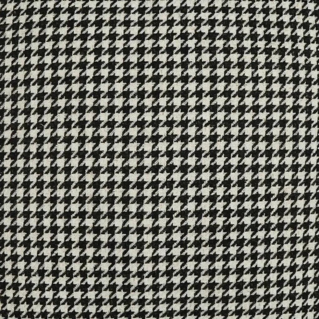 Houndstooth Black Throw Pillow With Insert