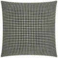 Houndstooth Black Throw Pillow With Insert