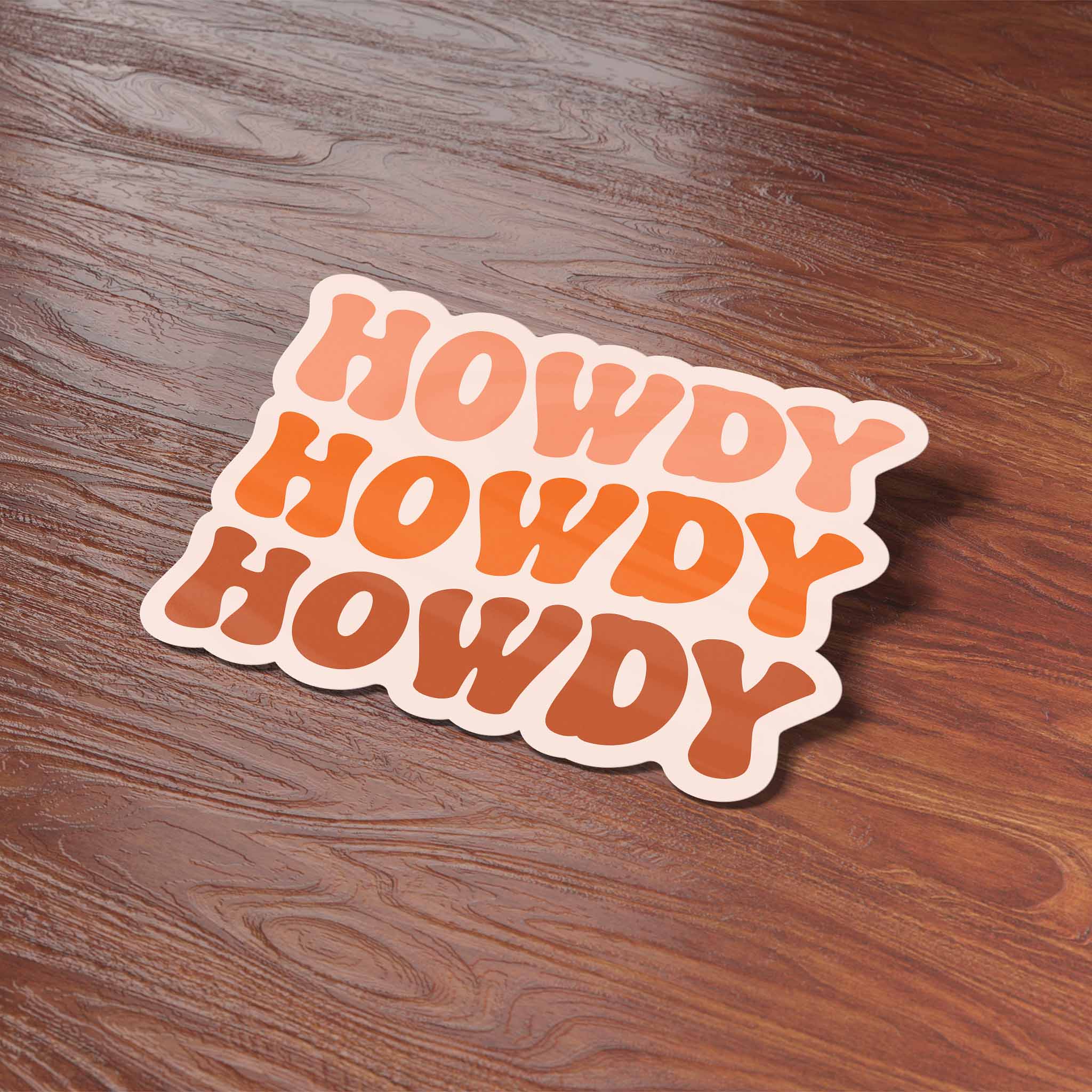Howdy Pink Cowgirl Sticker
