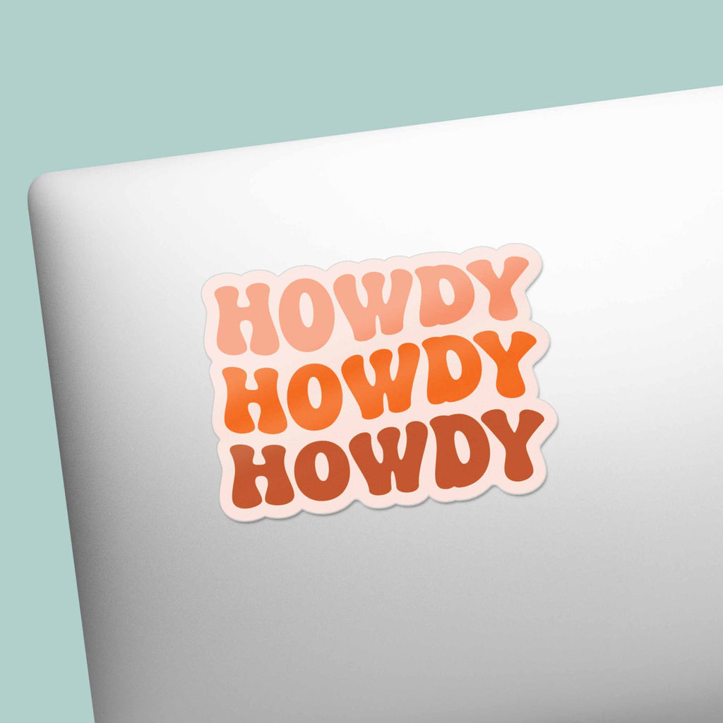 Howdy Pink Cowgirl Sticker