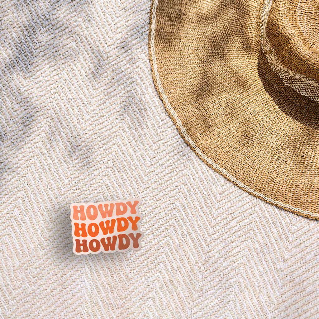 Howdy Pink Cowgirl Sticker