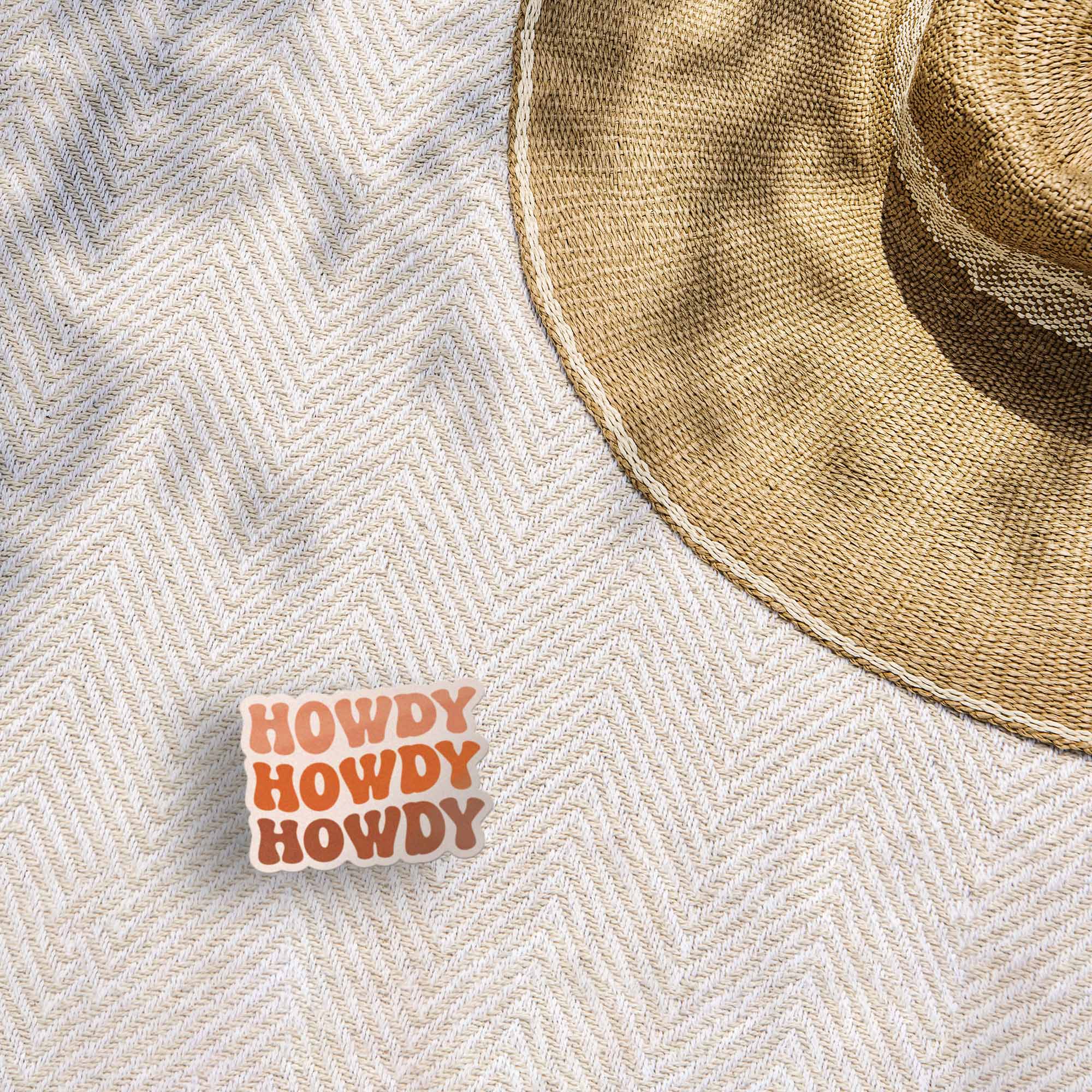 Howdy Pink Cowgirl Sticker