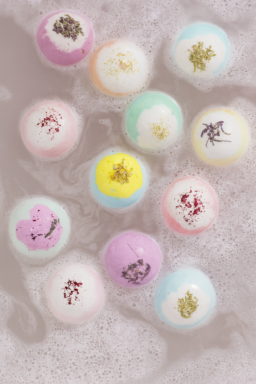 EvolutionUSA Inspire Bath Bombs for Women & Girls – 12 Flower Topped Bath Bombs Girls, Lush Womans Bathbomb Set, Organic Bath Fizzers, Luxury Gift Mothers Day, Birthday, Valentines, Easter or Self Care