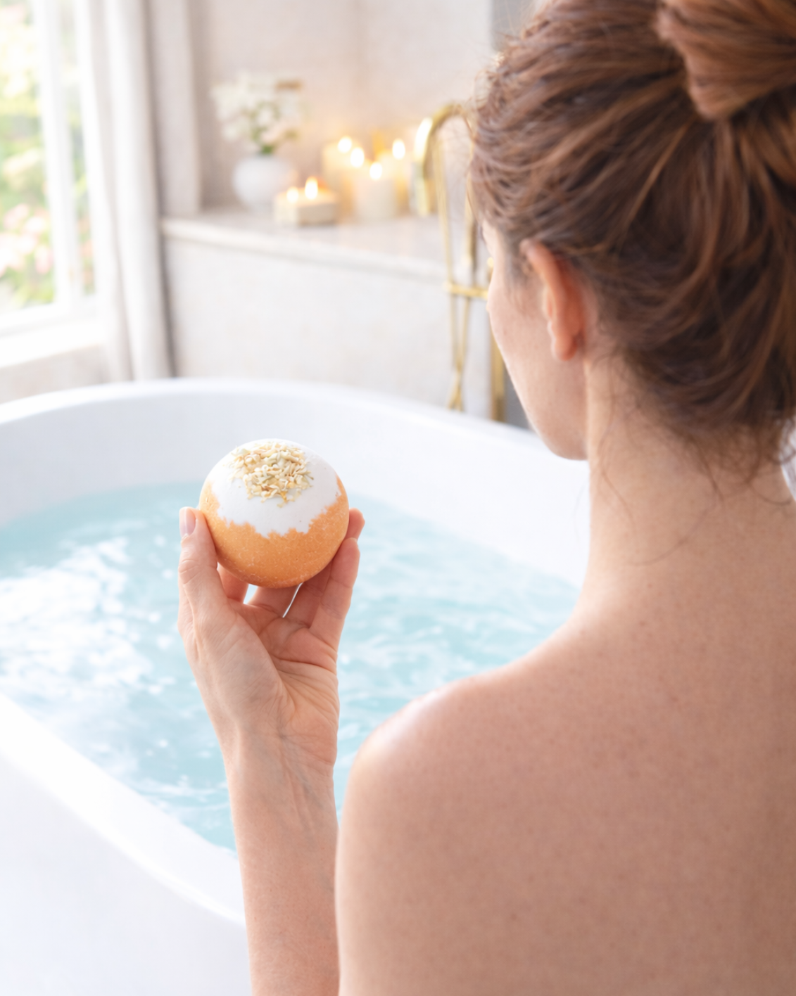 EvolutionUSA Inspire Bath Bombs for Women & Girls – 12 Flower Topped Bath Bombs Girls, Lush Womans Bathbomb Set, Organic Bath Fizzers, Luxury Gift Mothers Day, Birthday, Valentines, Easter or Self Care