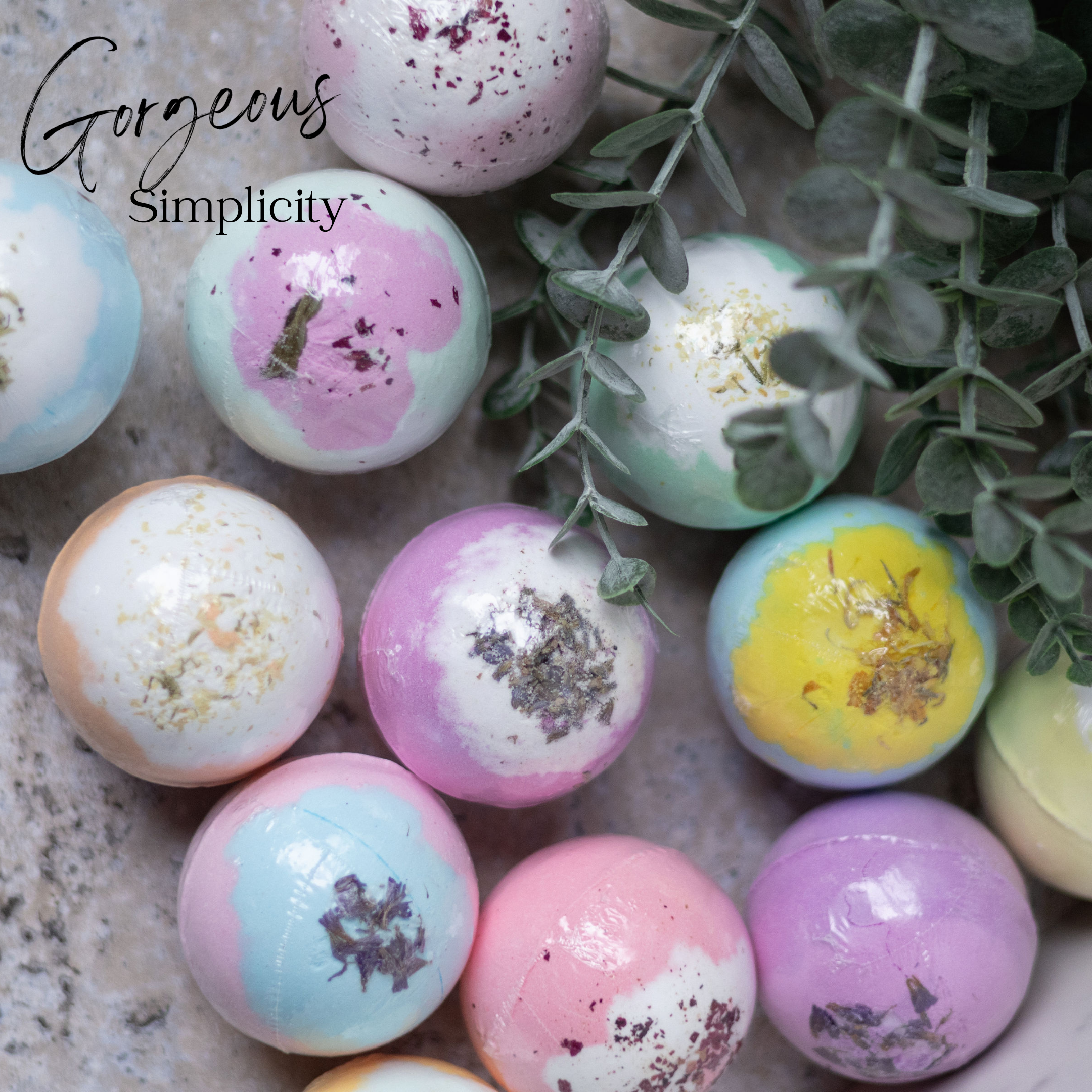 EvolutionUSA Inspire Bath Bombs for Women & Girls – 12 Flower Topped Bath Bombs Girls, Lush Womans Bathbomb Set, Organic Bath Fizzers, Luxury Gift Mothers Day, Birthday, Valentines, Easter or Self Care