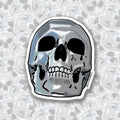 Chrome Skull Sticker
